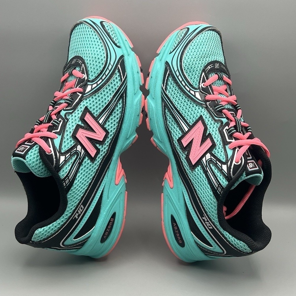 New Balance 740 V2 Cyber Jade Green Pink Y2K Runners - Mens Size 7.5 USED - Picture 6 of 9